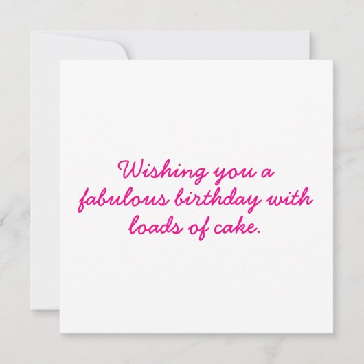 お誕生日ケーキ (裏面)