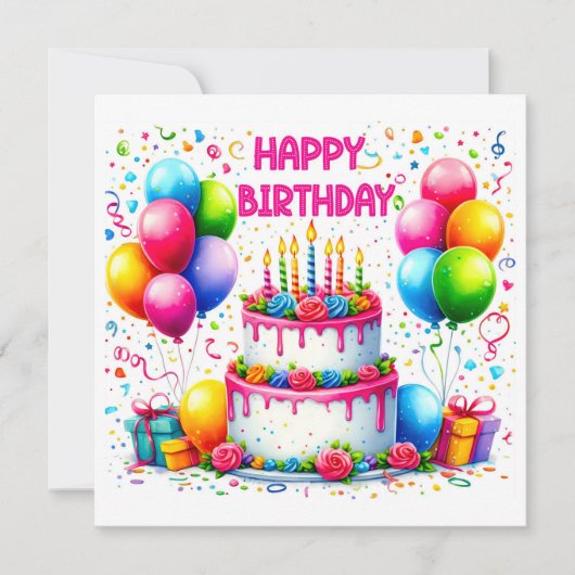 お誕生日ケーキ (正面)