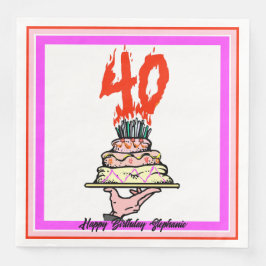 お誕生日ケーキ40キャンドル