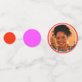 お誕生日ケーキ40キャンドル コンフェッティ (正面)