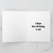 お誕生日ケーキ50キャンドル カード (内部)