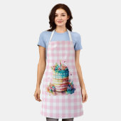 お誕生日ケーキ エプロン (着用した状態)