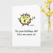 お誕生日ケーキ カード (黄色い花)