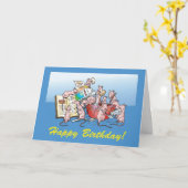 お誕生日ケーキ! カード (黄色い花)