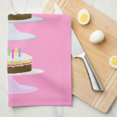 お誕生日ケーキ キッチンタオル (四つ折り)