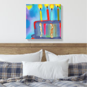 お誕生日ケーキ キャンバスプリント (インサイチュ (寝室))