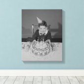 お誕生日ケーキ キャンバスプリント (インサイチュ (ウッドフロア))