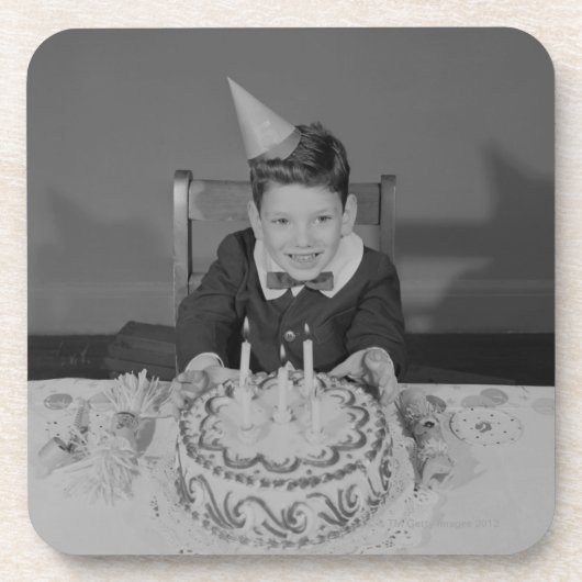 お誕生日ケーキ コースター (正面)