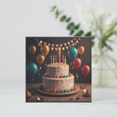 お誕生日ケーキ シーズンカード (スタンド正面)