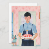 お誕生日ケーキ シーズンカード (正面/裏面)