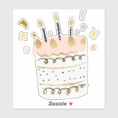 お誕生日ケーキ シール (シート)