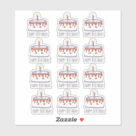 お誕生日ケーキ シール