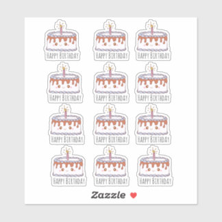 お誕生日ケーキ シール