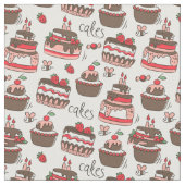 お誕生日ケーキ ファブリック (クローズアップ)