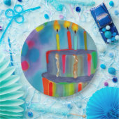 お誕生日ケーキ ペーパープレート (パーティー)