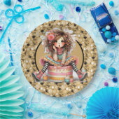 お誕生日ケーキ ペーパープレート (パーティー)