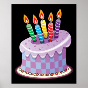 お誕生日ケーキ ポスター