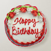 お誕生日ケーキ ラウンドクッション (裏面)