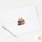 お誕生日ケーキ ラウンドシール (封筒)