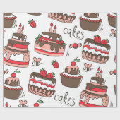 お誕生日ケーキ ラッピングペーパー (フラット)
