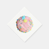 お誕生日ケーキ（名前あり） スタンダードカクテルナプキン (角)