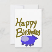 お誕生日ケーキ 招待状 (裏面)