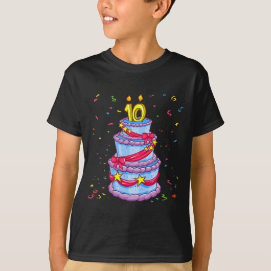 お誕生日ケーキ Tシャツ (正面)
