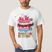 お誕生日ケーキ Tシャツ (正面)