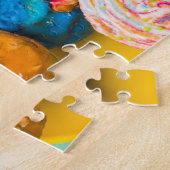 お誕生日ケーキCookieとプレゼント ジグソーパズル (側面)