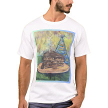 お誕生日ケーキTシャツ