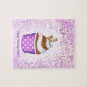 お誕生日ソフトクリームパーソナライズ ジグソーパズル (横)