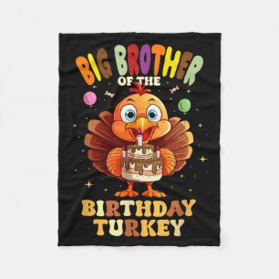 お誕生日トルコファミリーの大きなお兄さん 1st 誕生日 フリースブランケット
