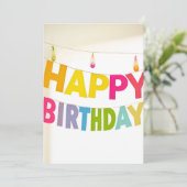 お誕生日バナー 誕生日 招待状 (スタンド正面)