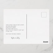 お誕生日パーソナライズされたおめでとうがき 箔シーズンポストカード (裏面)