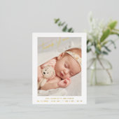 お誕生日パーソナライズされたおめでとうがき 箔シーズンポストカード (立ち正面)