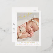 お誕生日パーソナライズされたおめでとうがき 箔シーズンポストカード (正面/裏面)