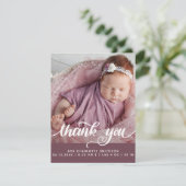 お誕生日パーソナライズされた発表カード (スタンド正面)