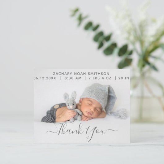 お誕生日パーソナライズされた発表カード (スタンド正面)