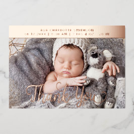 お誕生日パーソナライズされた発表カード 箔シーズンカード