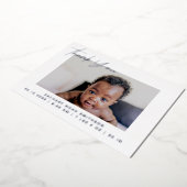 お誕生日パーソナライズされた発表カード 箔シーズンカード (回転した状態)