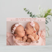 お誕生日パーソナライズされた発表カード 箔シーズンカード (立ち正面)