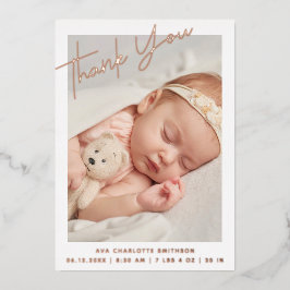 お誕生日パーソナライズされた発表カード 箔シーズンカード