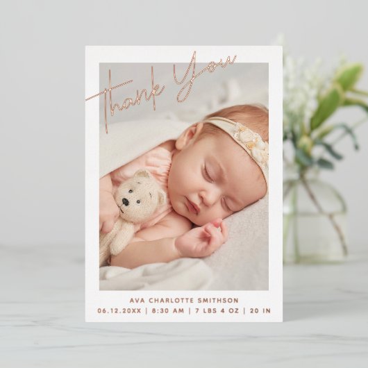 お誕生日パーソナライズされた発表カード 箔シーズンカード (立ち正面)