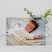 お誕生日パーソナライズされた発表カード 箔シーズンカード (立ち正面)