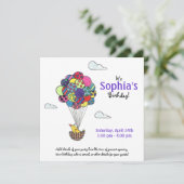 お誕生日パーティーのご案内 Away We Go 招待状 (スタンド正面)