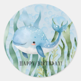 お誕生日パーティーのプレゼント ラウンドシール