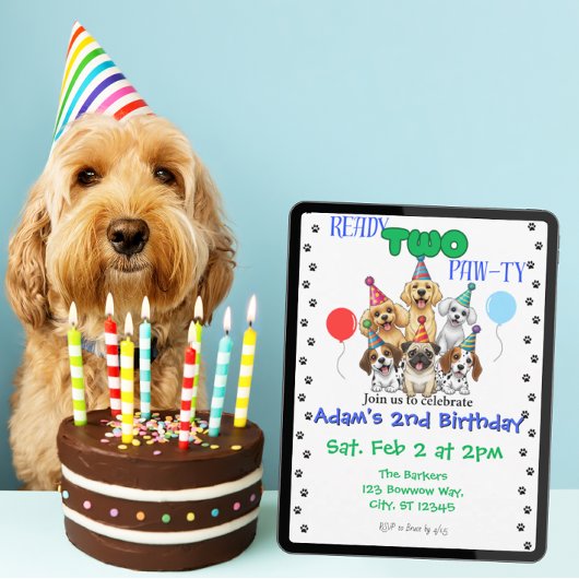 お誕生日パーティーの招待状 招待状