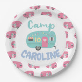 お誕生日パーティーガーリーを楽しみにしようか ペーパープレート (正面)