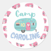 お誕生日パーティーガーリーを楽しみにしようか ラウンドシール (正面)