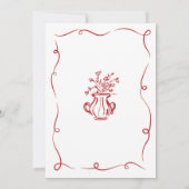 お誕生日パーティー ファンシー 手描き 招待状 (裏面)